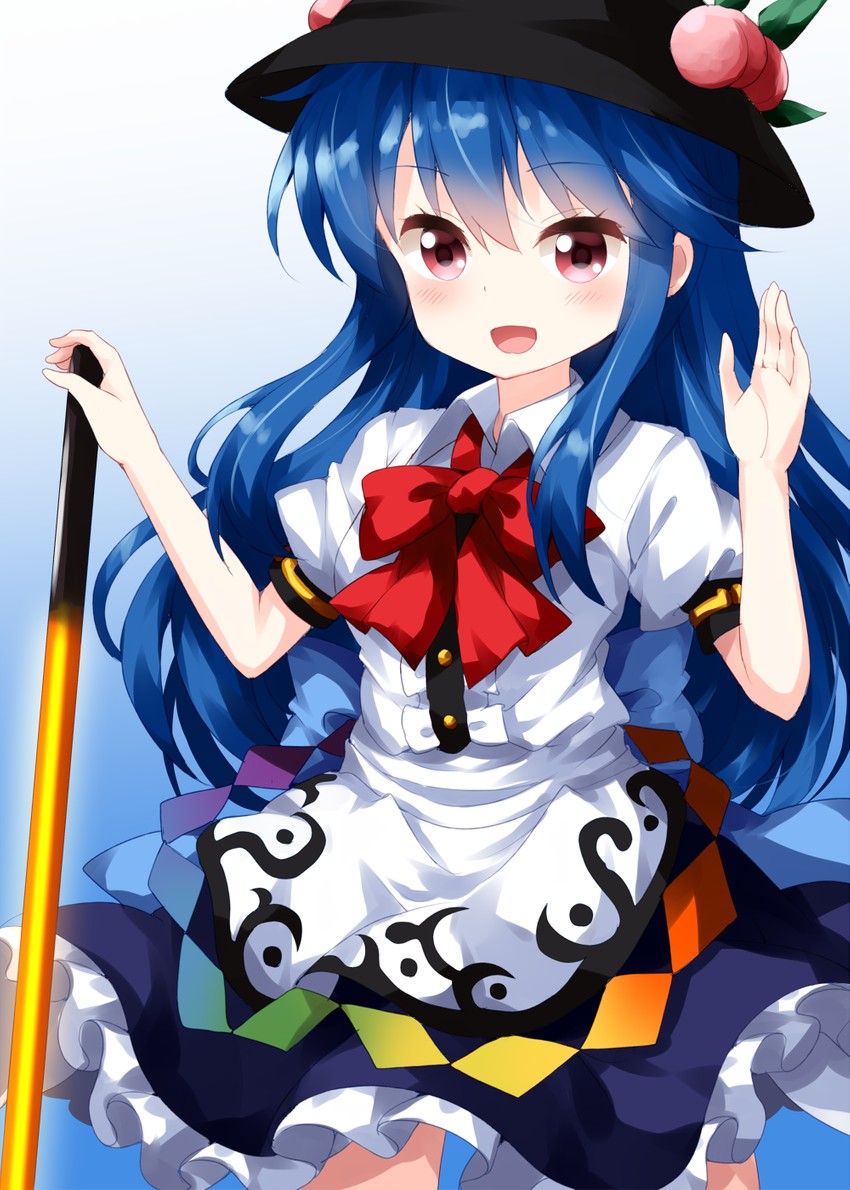 hinanawi tenshi (touhou) drawn by ruu_(tksymkw)
