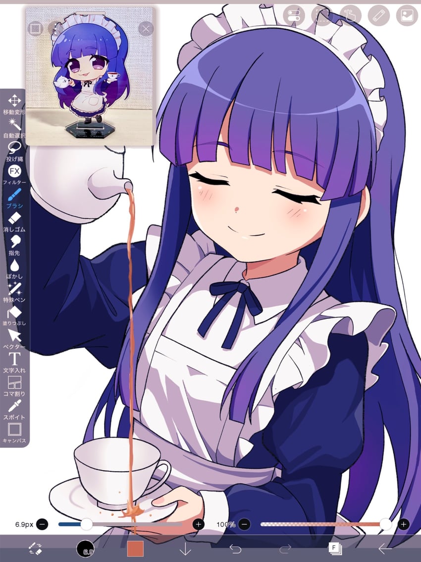 furude rika (higurashi no naku koro ni) drawn by niyane