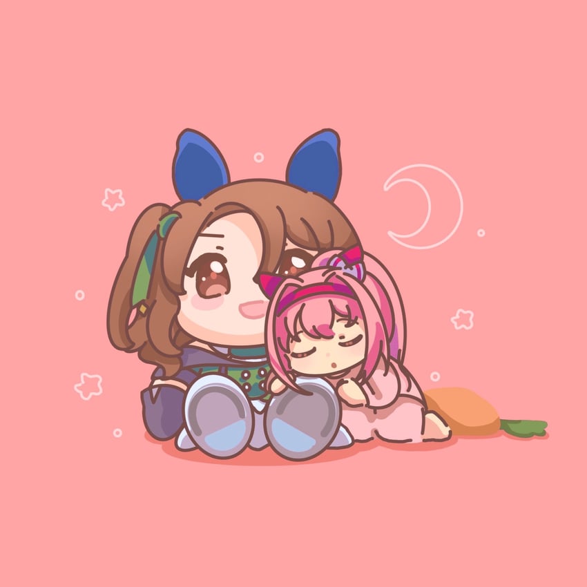king halo and haru urara (umamusume) drawn by moko39_takasora