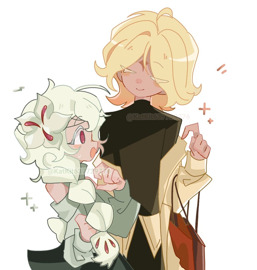 pure vanilla cookie and white lily cookie (cookie run and 1 more) drawn by katkit637729776