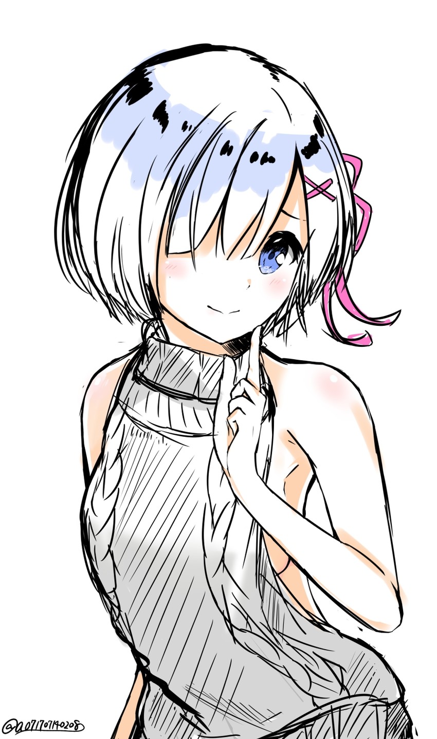 rem (re:zero kara hajimeru isekai seikatsu) drawn by gyouza_aniki