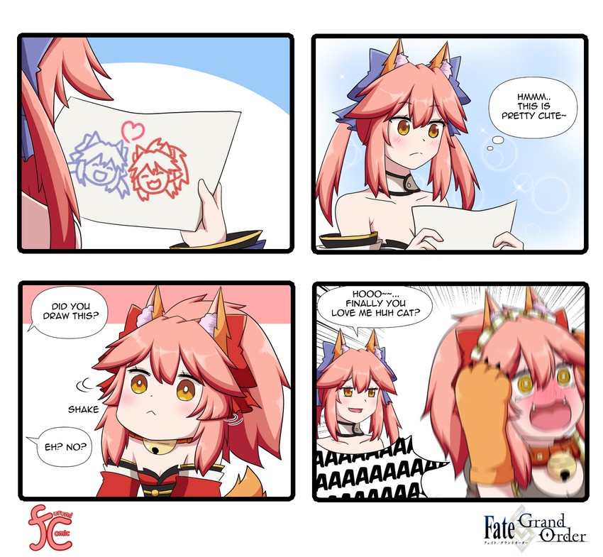 tamamo, tamamo no mae, and tamamo cat (fate and 2 more) drawn by keita_naruzawa