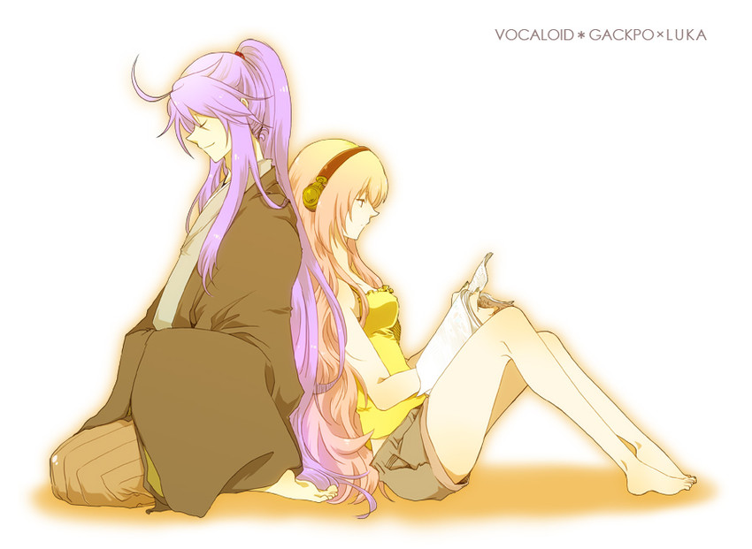 megurine luka and kamui gakupo (vocaloid) drawn by yucco_kxoxc