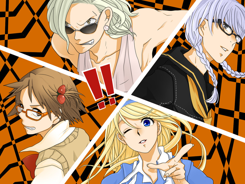 narukami yu, alice, hanamura yousuke, tatsumi kanji, and kuma (persona and 2 more) drawn by nayuu