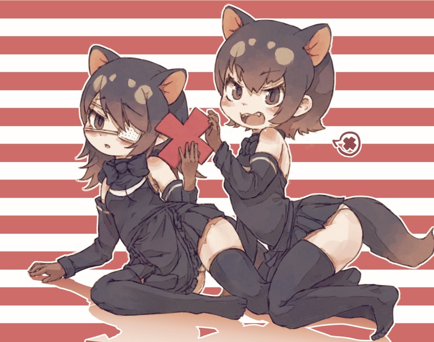 australian devil and tasmanian devil (kemono friends) drawn by kolshica
