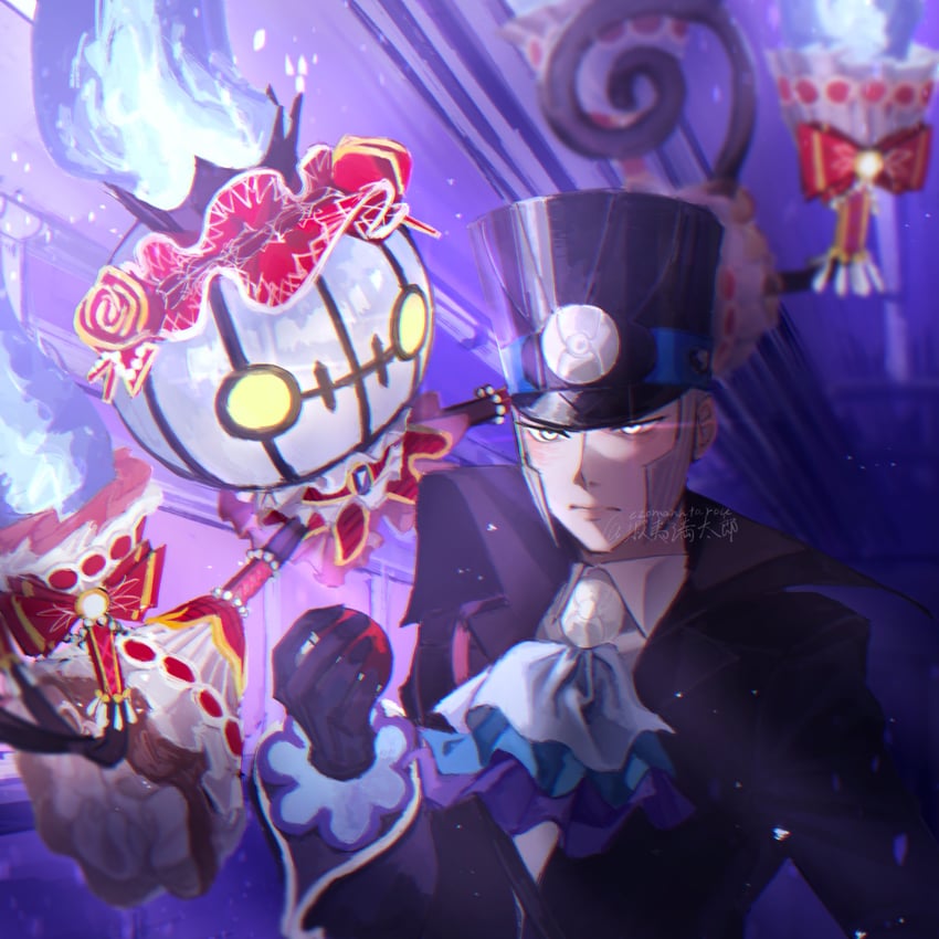 ingo and chandelure (pokemon and 2 more) drawn by ezomanntarou