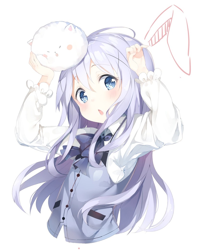 kafuu chino and tippy (gochuumon wa usagi desu ka?) drawn by umibouzu_(niito)