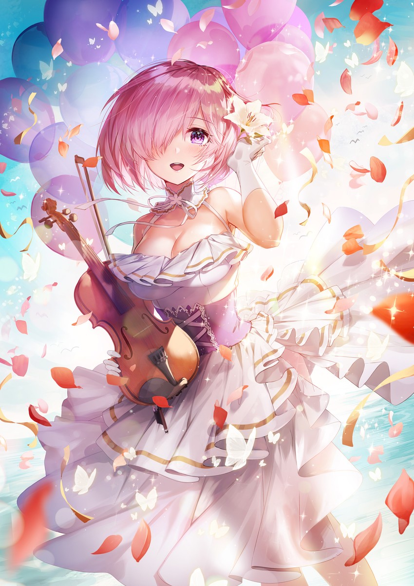 mash kyrielight (fate and 1 more) drawn by apple_caramel