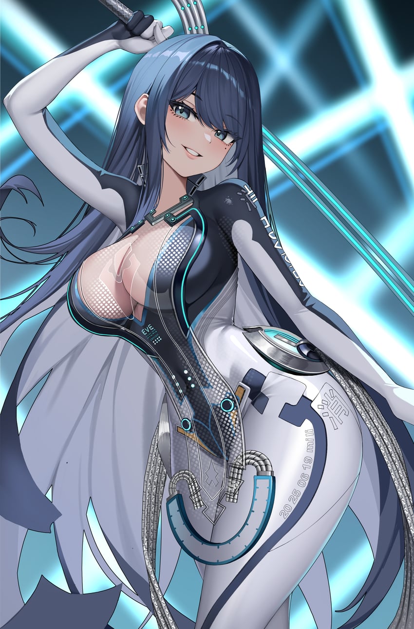raven (goddess of victory: nikke and 2 more) drawn by gaosu_gong_lu