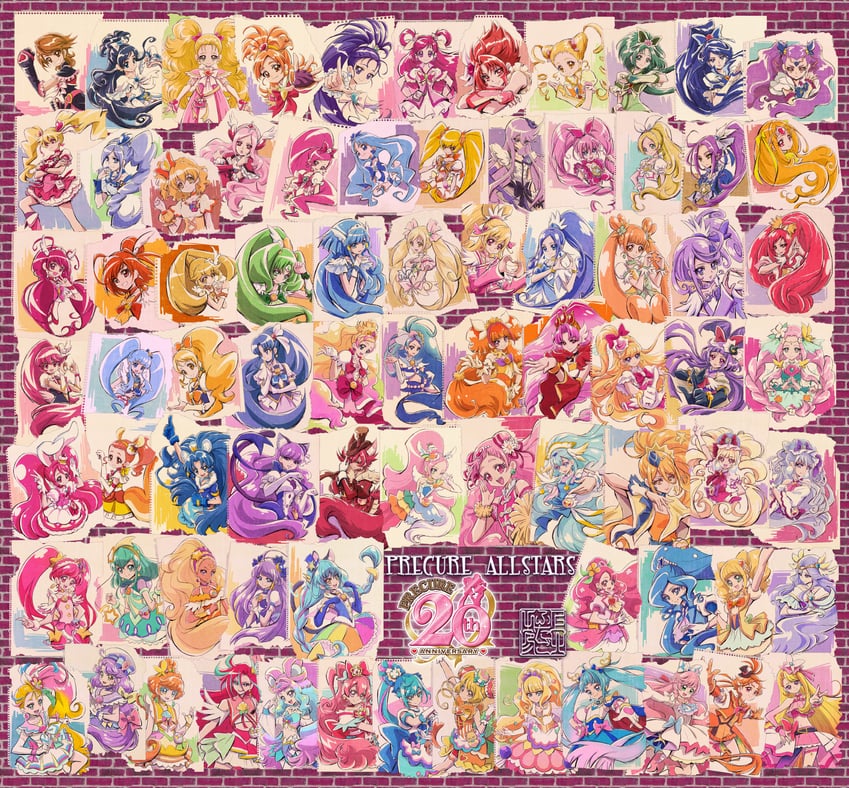 midorikawa nao, kise yayoi, hishikawa rikka, aoki reika, sora harewataru, and 152 more (precure and 22 more) drawn by kamikita_futago