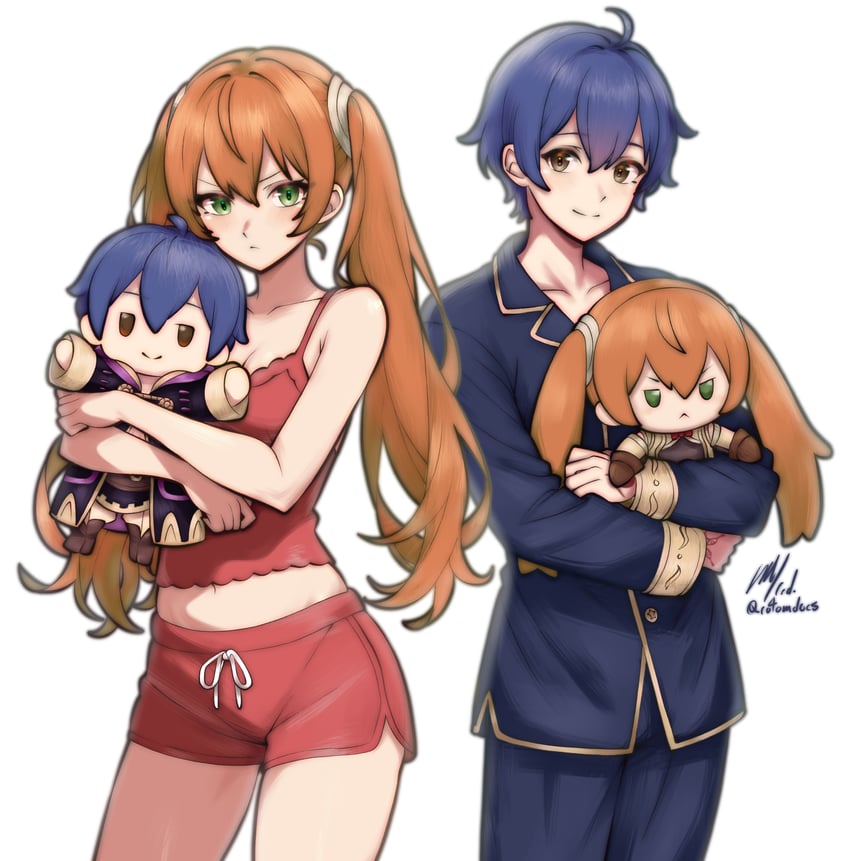severa and male morgan (fire emblem and 1 more) drawn by rotomdocs