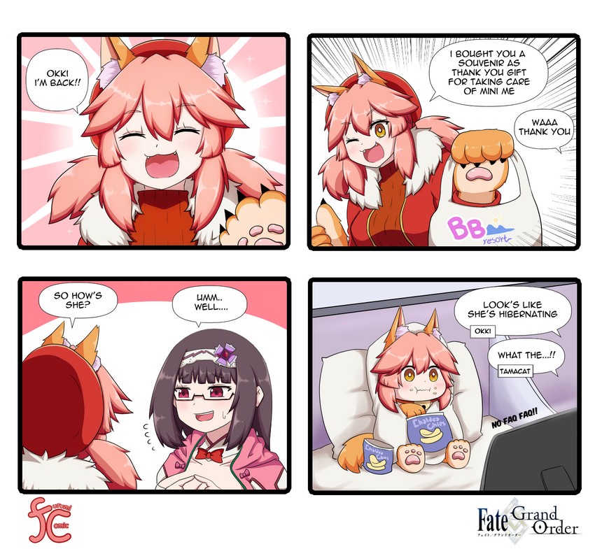 tamamo, tamamo cat, and osakabehime (fate and 1 more) drawn by keita_naruzawa