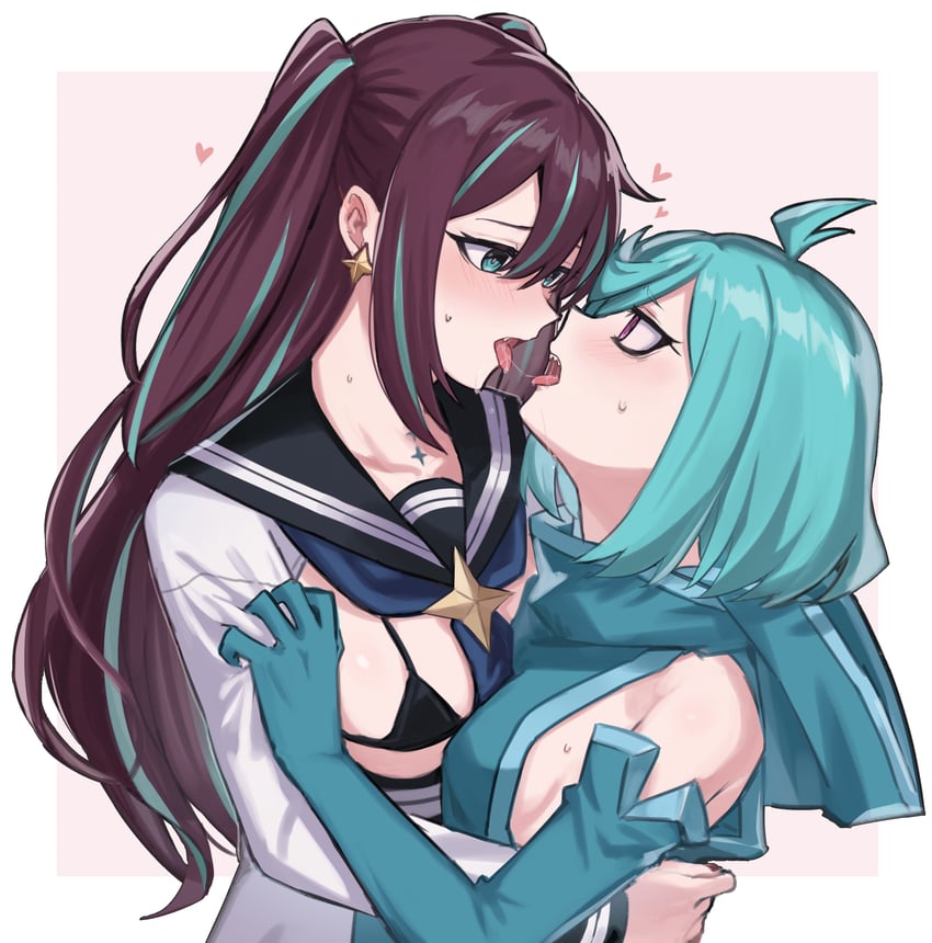 akoya matama, anemo nemo, loco musica, and leberblume (mahou shoujo ni akogarete) drawn by aoki_shizumi