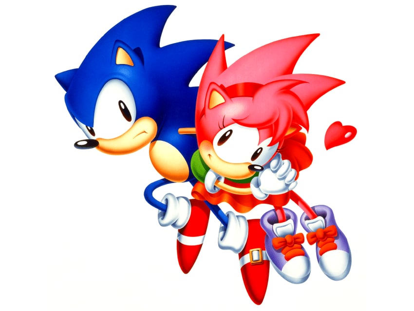 sonic the hedgehog, amy rose, classic sonic, and classic amy (sonic and 2 more)