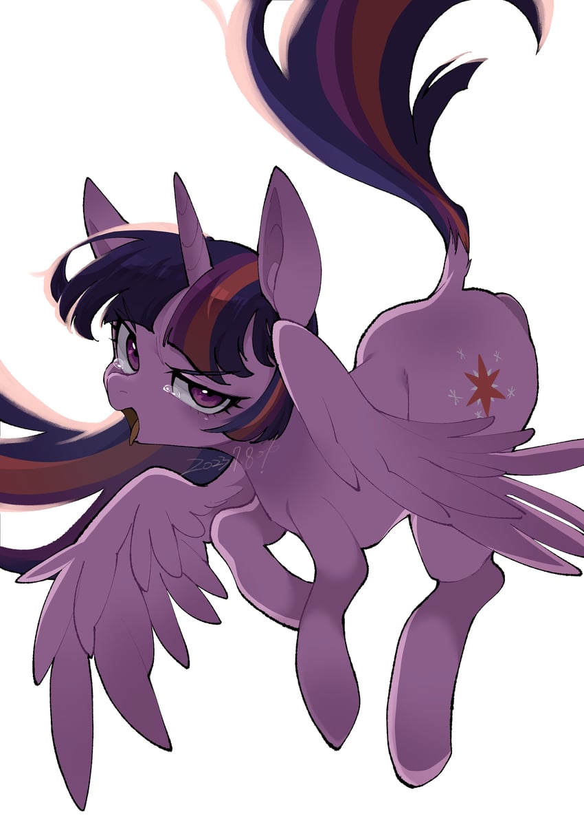 twilight sparkle (my little pony and 1 more) drawn by mamechi_(potetecyu_to)