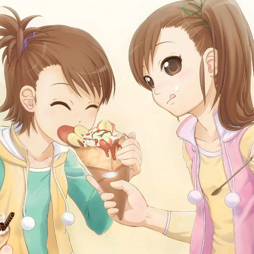 futami mami and futami ami (idolmaster and 1 more) drawn by takeda_yukimura
