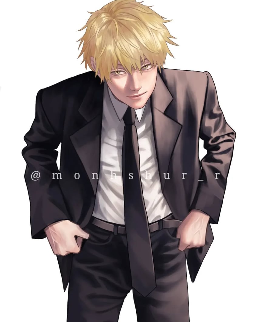 denji (chainsaw man) drawn by monhshur_r