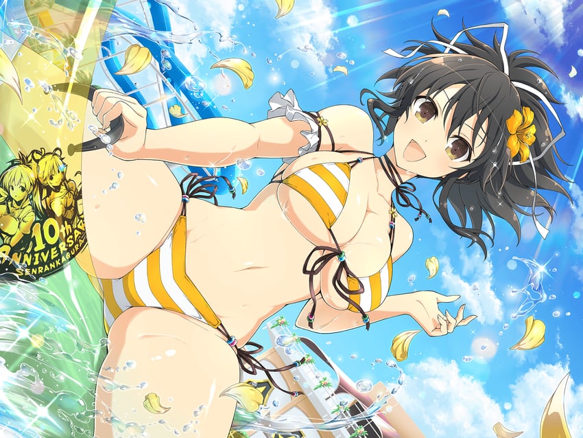 asuka and homura (senran kagura and 2 more) drawn by yaegashi_nan