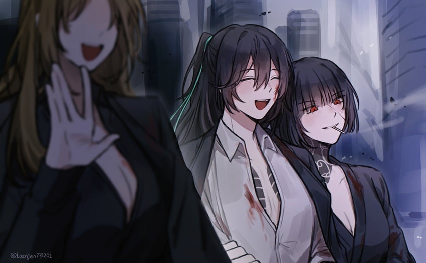 hong lu, ryoshu, and rodion (project moon and 1 more) drawn by laenjen78201