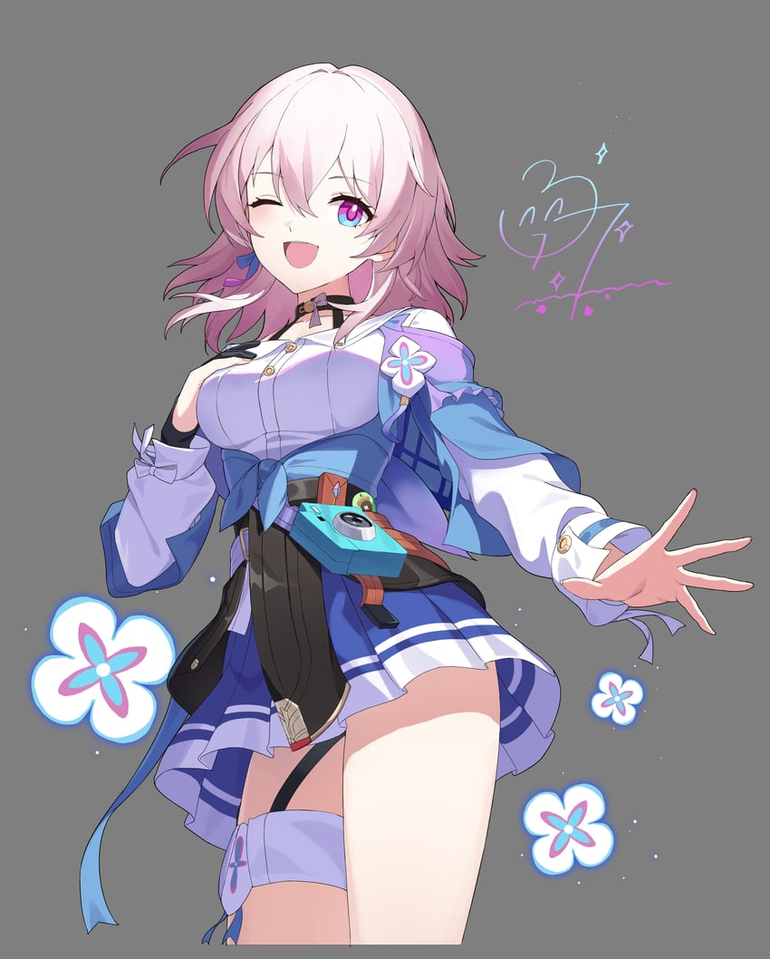 march 7th (honkai and 1 more) drawn by mangosando