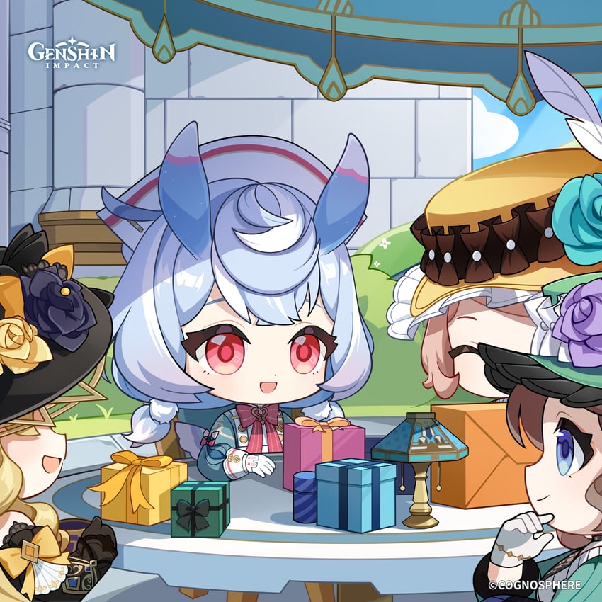 navia, sigewinne, trudaine, and graciette (genshin impact)