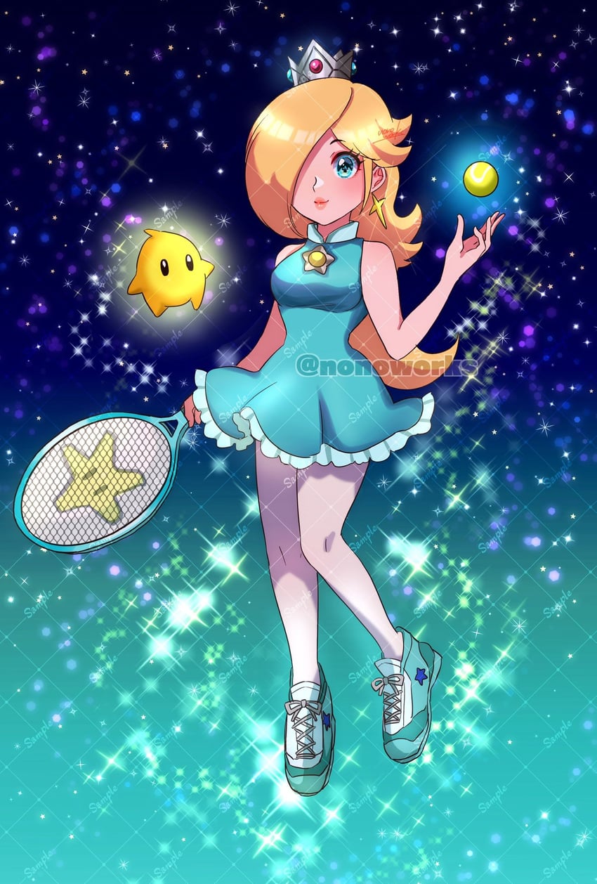 rosalina and luma (mario and 2 more) drawn by nonoworks
