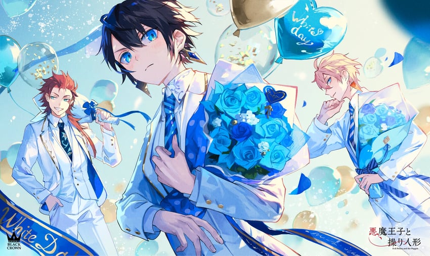 eric, oscar, and claude (akuma ouji to ayatsuri ningyou) drawn by ozaki_domino