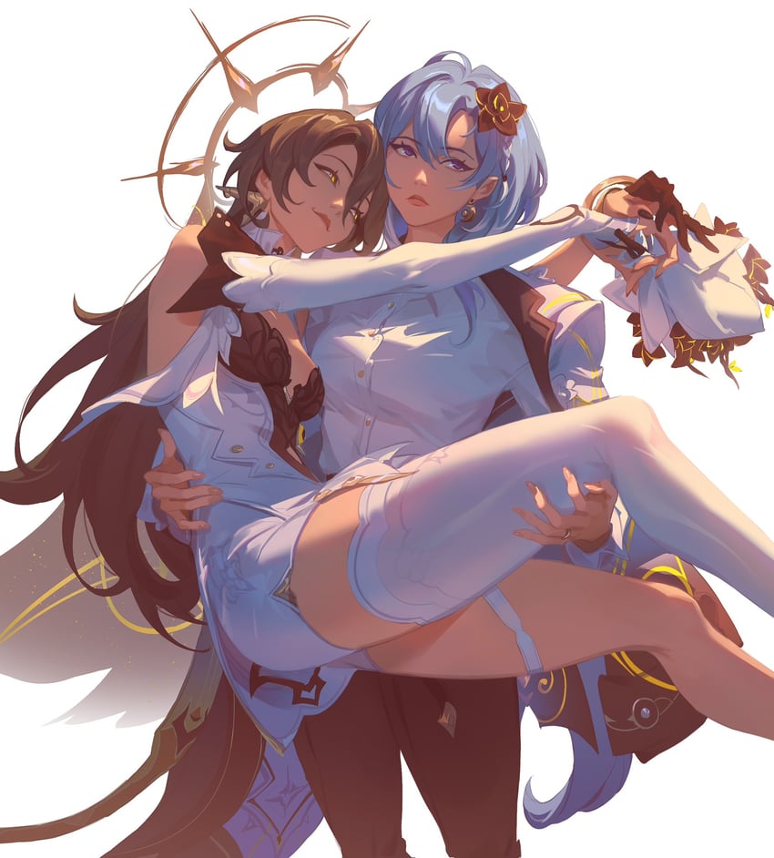 griseo and vita (honkai and 1 more) drawn by crmnlmlfhntr