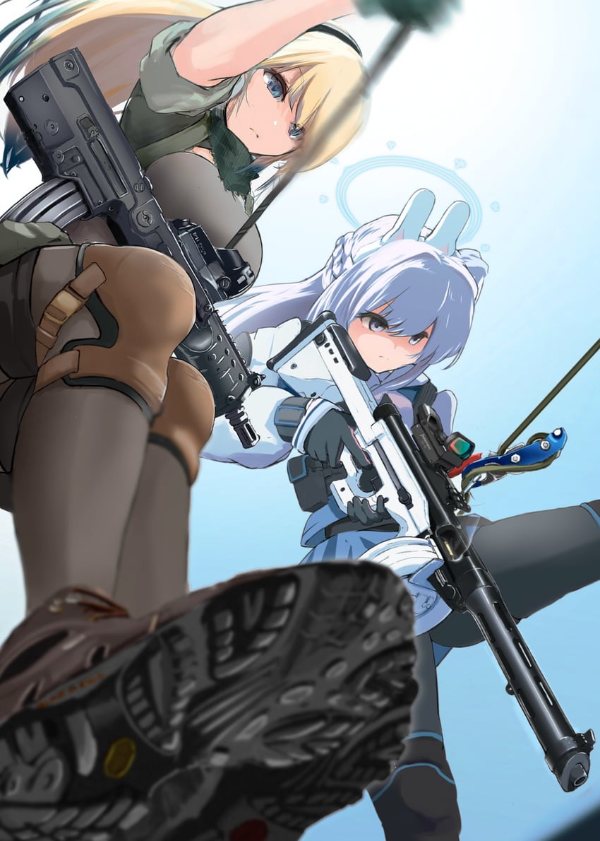 miyako and zeta (blue archive and 1 more) drawn by b-luck_coffee