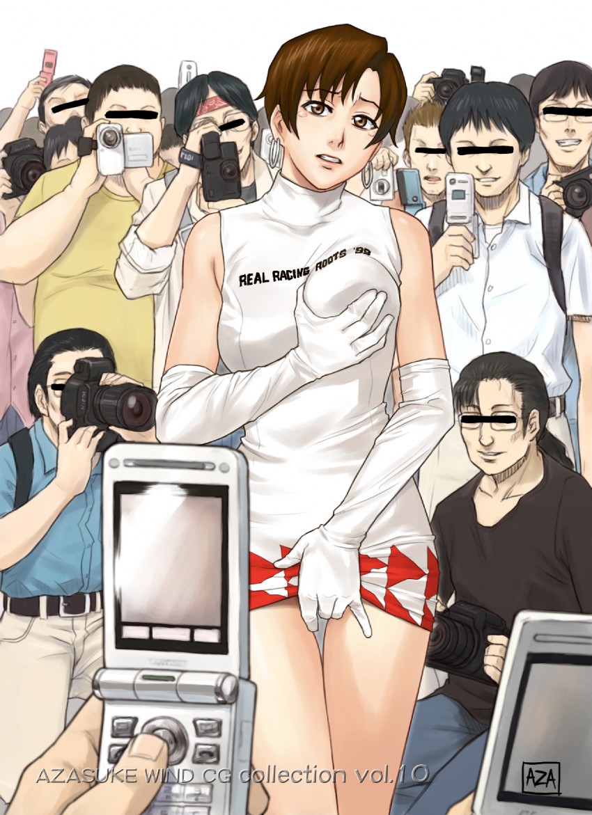 nagase reiko (ridge racer and 1 more) drawn by azasuke