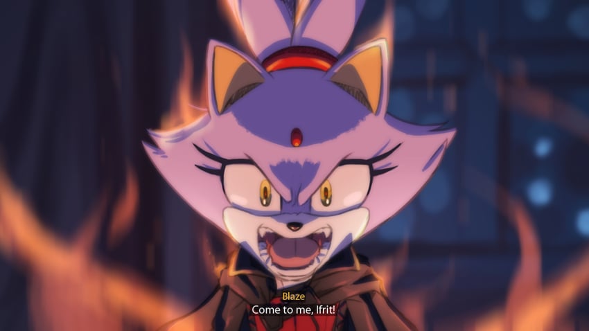 blaze the cat and clive rosfield (final fantasy and 2 more) drawn by joeadok
