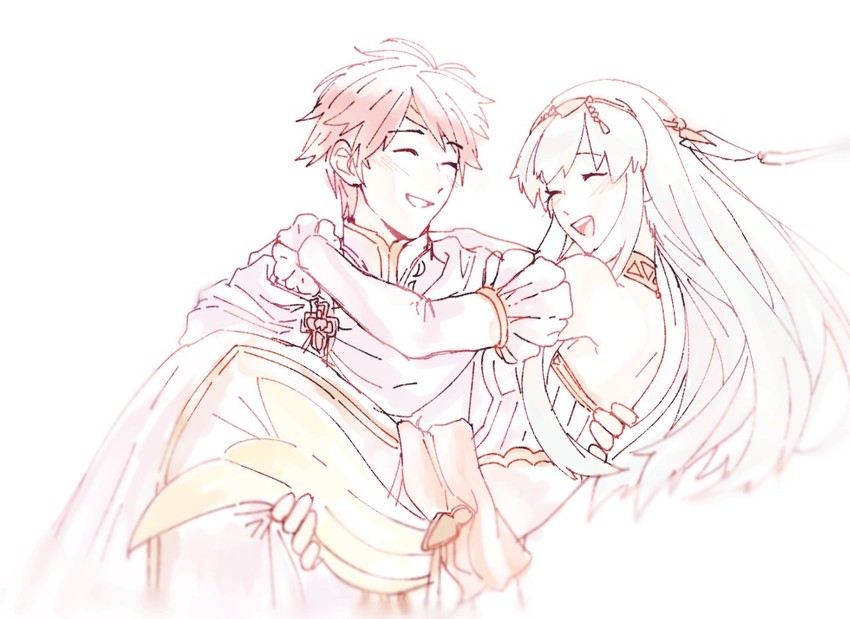 eliwood and ninian (fire emblem and 2 more) drawn by tomentomob