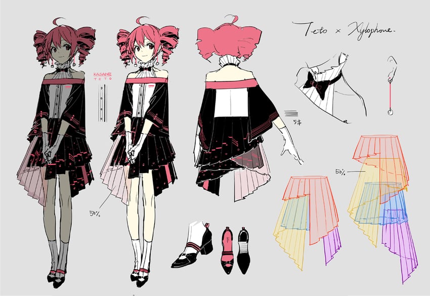 kasane teto (utau and 1 more) drawn by rella