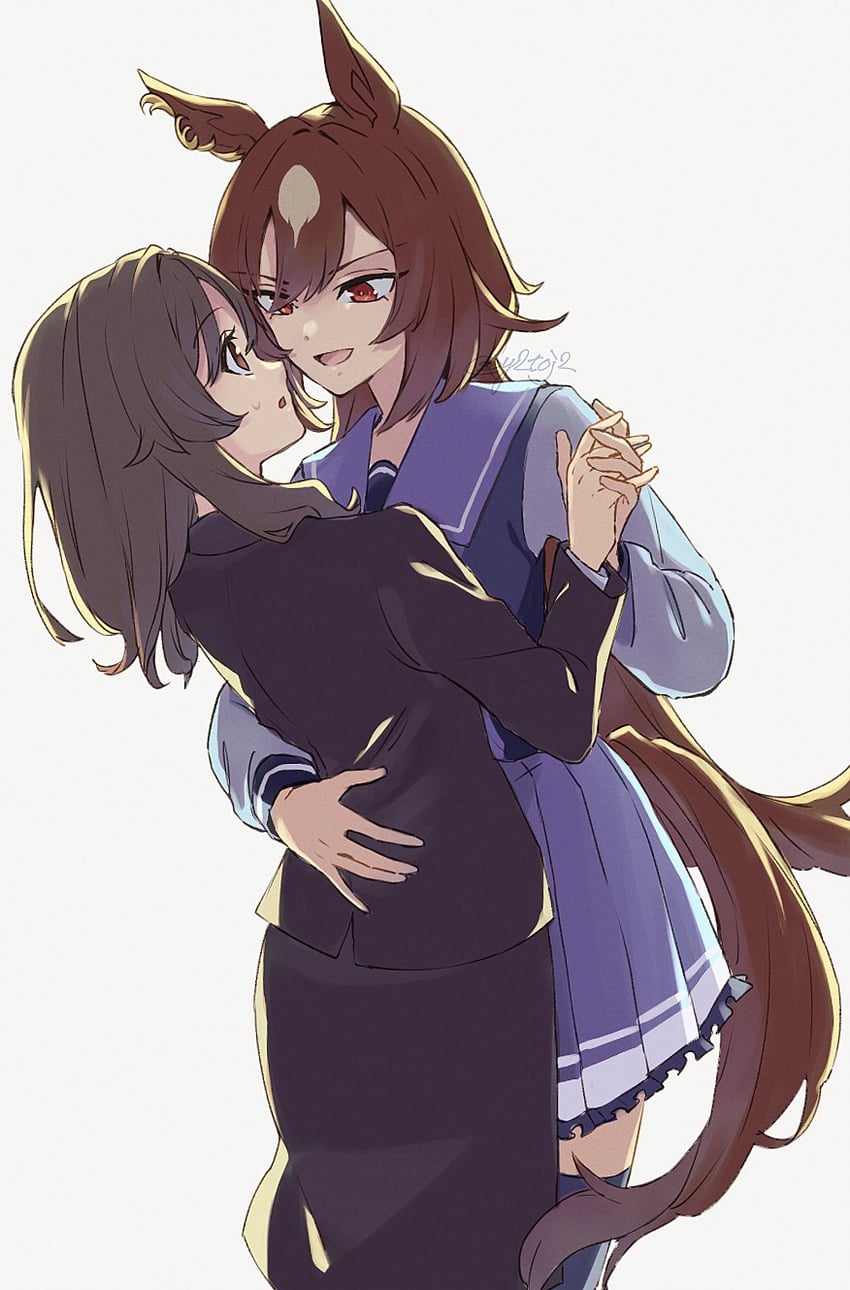 trainer, sirius symboli, and female trainer (umamusume) drawn by toji_(y2toj2)