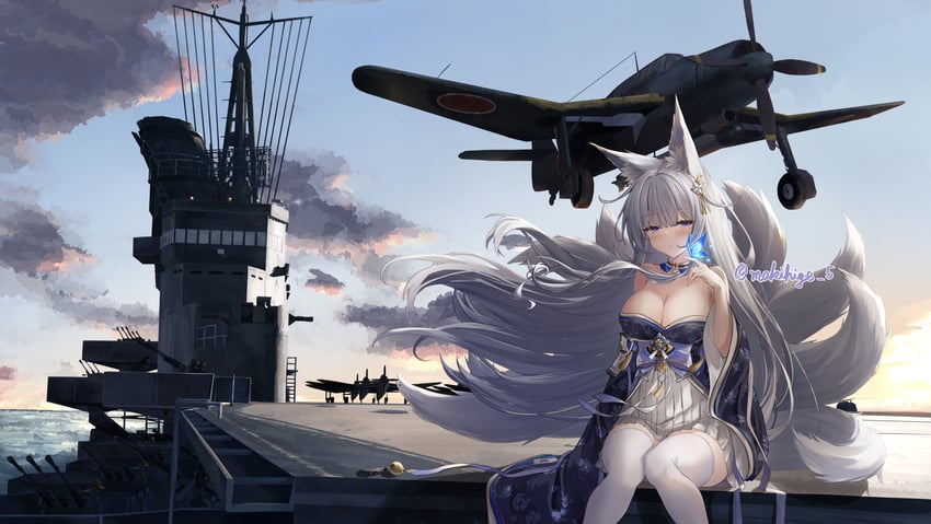 shinano (azur lane and 1 more) drawn by makihige