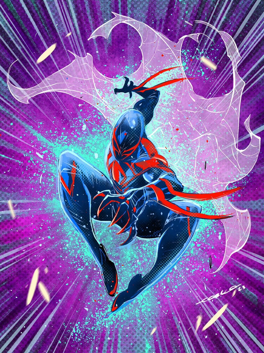 spider-man (marvel and 3 more) drawn by iban_coello