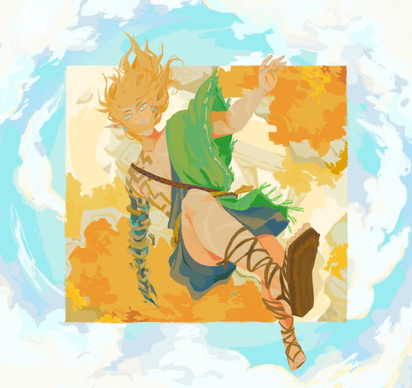 link (the legend of zelda and 1 more) drawn by spearmintaii
