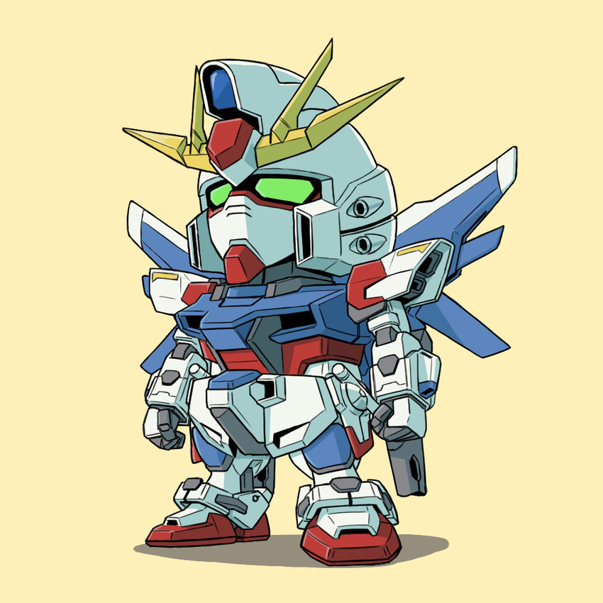build strike gundam and build strike gundam full package (gundam and 2 more) drawn by tanaka_hidetomo