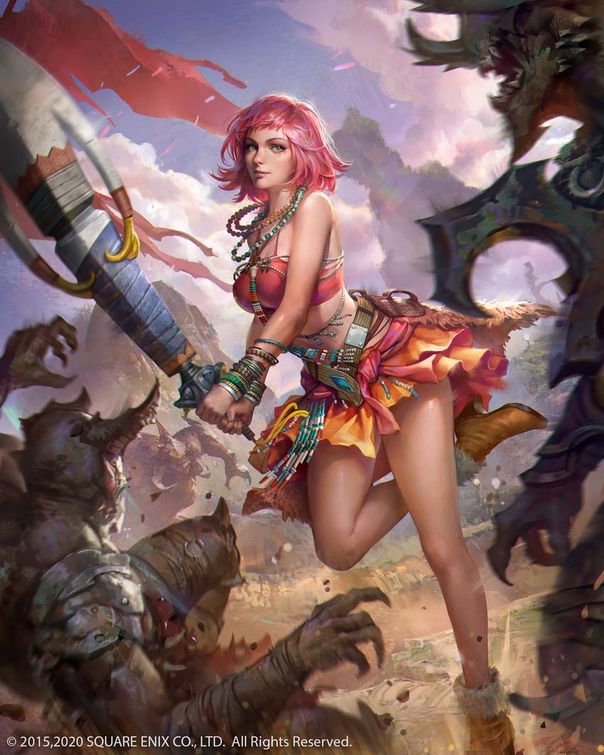 oerba dia vanille and sophie (final fantasy and 2 more) drawn by jeremy_chong
