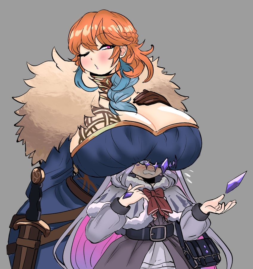 takanashi kiara and koseki bijou (hololive and 2 more) drawn by peagade