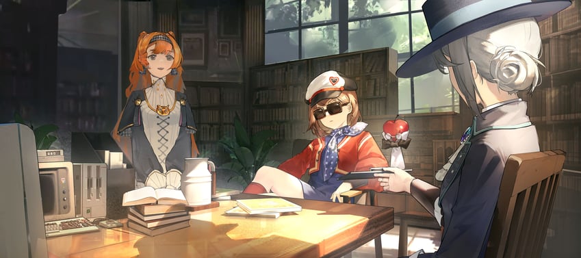 vertin, sonetto, regulus, and apple (reverse:1999) drawn by pipilili