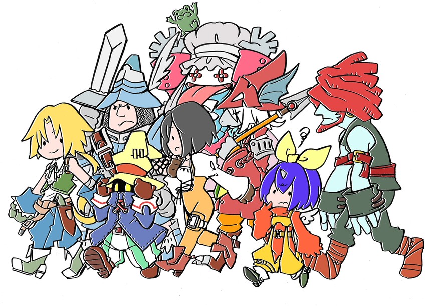 zidane tribal, garnet til alexandros xvii, vivi ornitier, eiko carol, freija crescent, and 3 more (final fantasy and 1 more) drawn by fal0811