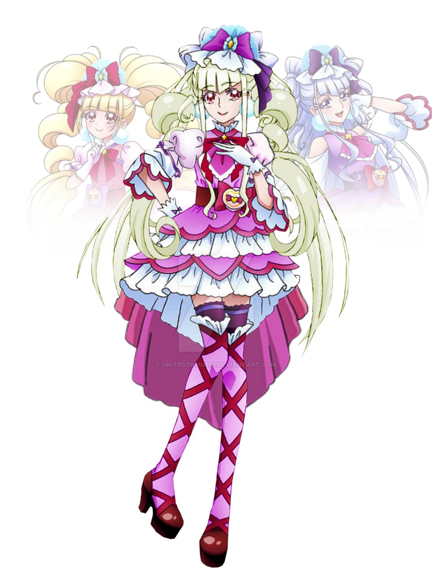 cure macherie and cure amour (precure and 1 more) drawn by unitedtribute1