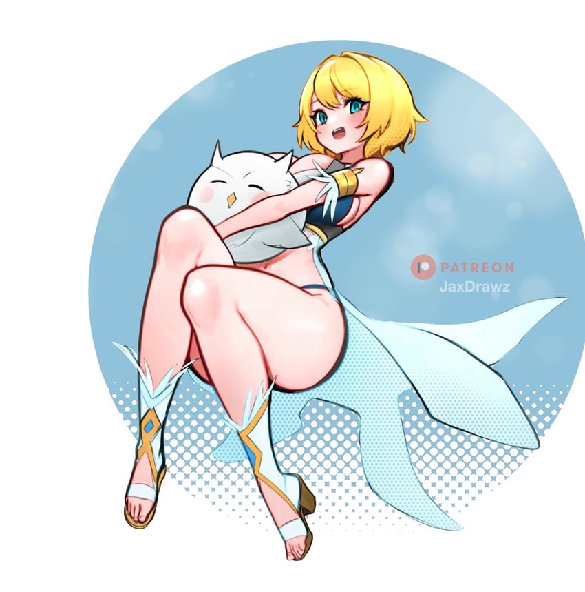 fjorm and feh (fire emblem and 1 more) drawn by jaxdrawz