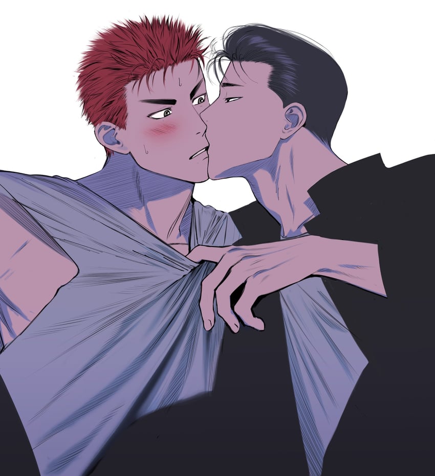 sakuragi hanamichi and mito youhei (slam dunk) drawn by llll_100