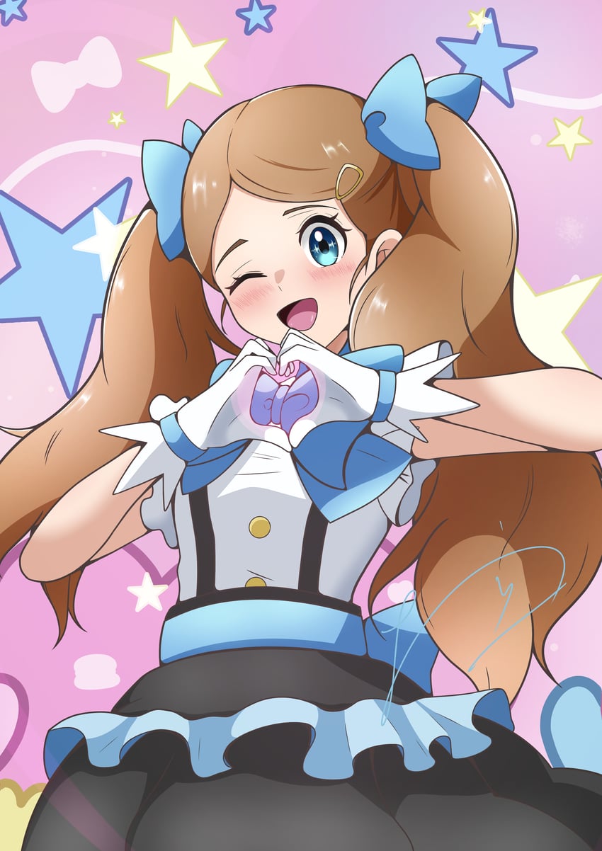 serena (pokemon and 1 more) drawn by oronamin_poke