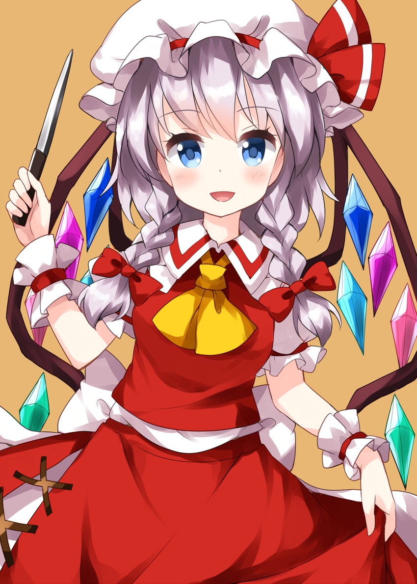flandre scarlet and izayoi sakuya (touhou) drawn by ruu_(tksymkw)