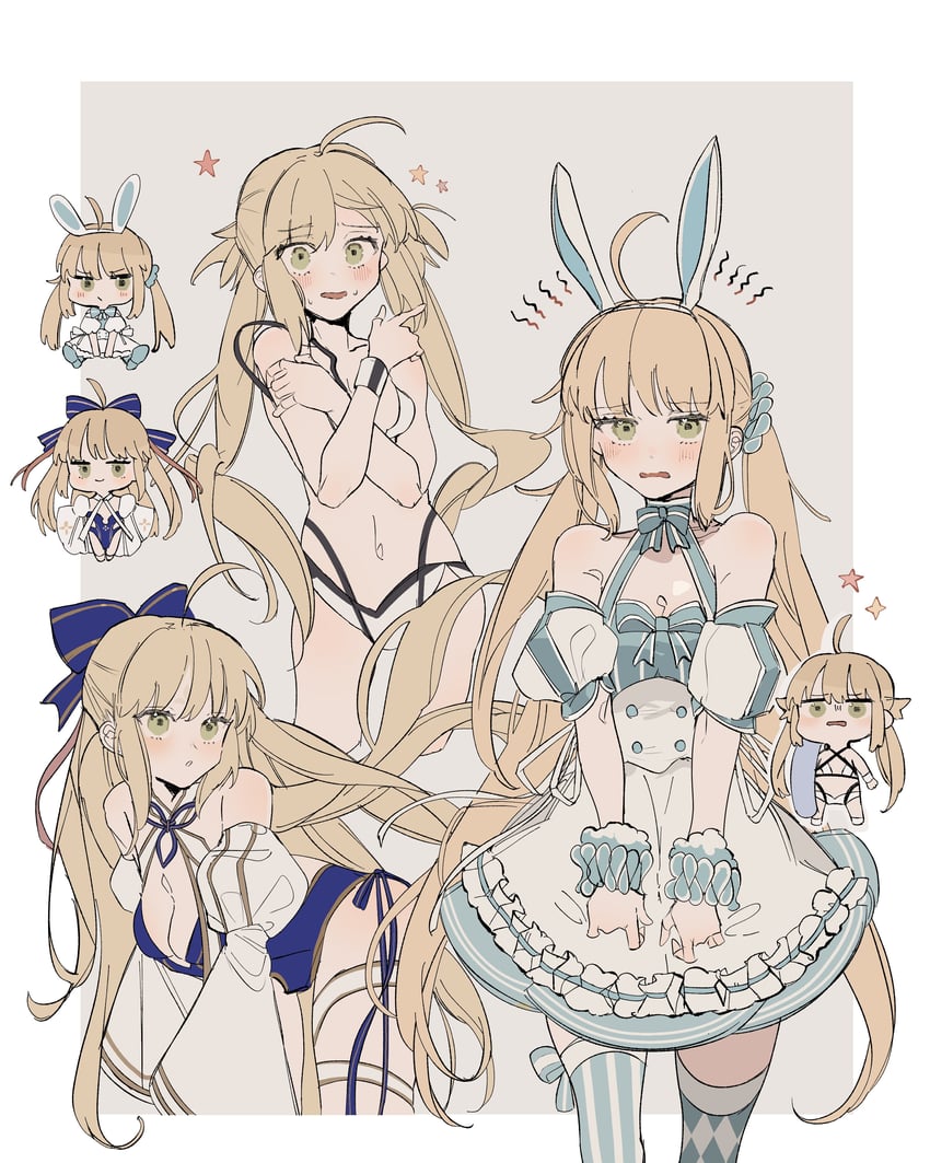 artoria pendragon and artoria caster (fate and 1 more) drawn by note_nii