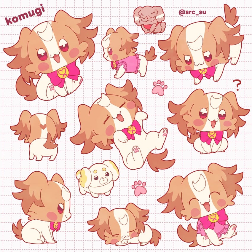 inukai komugi (precure and 1 more) drawn by kwsg