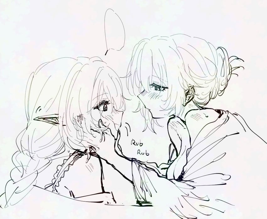 elysia and eden (honkai and 1 more) drawn by hsjejnx